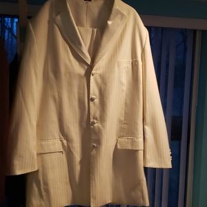 Long jacket pinstriped tuxedo